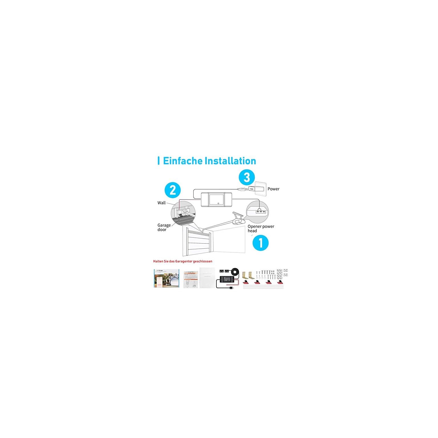 Smart WLAN Garagentoröffner, Aoycocr Garage Door Schalter Intelligente