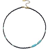 Cosace Beaded Necklaces for Women Crystal Beaded Necklace Natural Stone Summer Beach Boho Necklaces for Women Bead Choker Handmade Jewelry