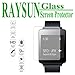RAYSUN LG G Watch W100 Tempered Glass Screen Protector 0.3mm Real Tempered Glass 9H Hardness Shatterproof High Definition Giftbox Packge (LG G Watch W100)