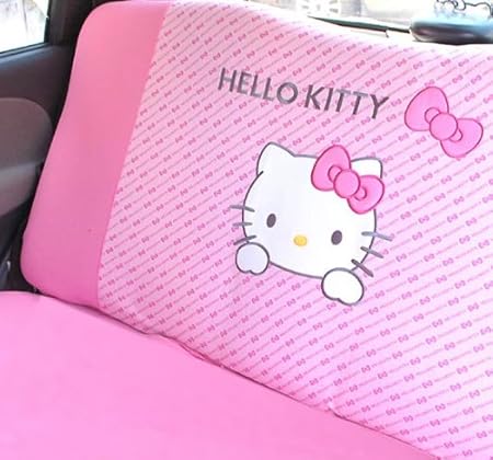 Amazon ハローキティ 送料無料 レーンパターン 後座席用 シートカバー おもちゃ おもちゃ