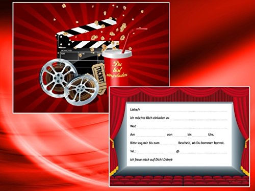 Cinema Inviti 6 Cinema Biglietti D Invito Im Set