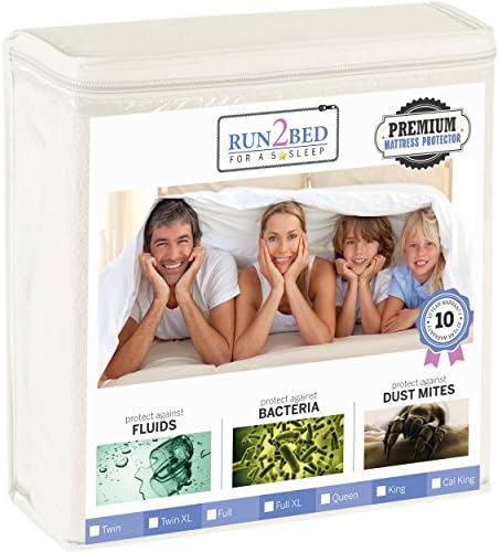 Cal King Size Mattress Protector Luxury Turkish Cotton 100% Waterproof Terry Cover - Rapid Cool Tech - Vinyl Free - 10 Year Warranty