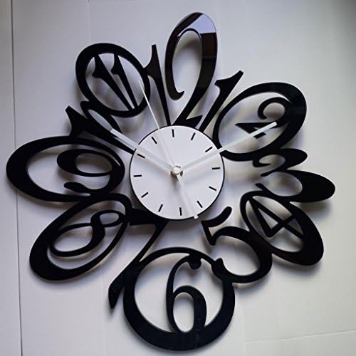 Muktat_ 1 New 15 In Large Black Number Wall Clock Home Room Decor Modern Art Fashion