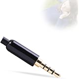 VCE 3 Pezzi Stereo Adattatore 3.5mm Maschio a 3.5mm Maschio Connettore Jack Accoppiatore Per