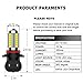 Extremely Bright 9045 9040 9140 H10 9145 LED Bulb, 6000K Pure White LED Fog Light Bulbs for DRL or Fog Lights,33 SMD (Pack of 2)