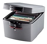 SentrySafe H3300 Safe Fire-Safe Waterproof Security File, 1.29 Cubic Feet, Silver Gray
