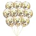 MeySimon 30th Birthday Decorations 15pcs Clear Balloons with Gold Confetti Filled Printed 30 Latex Balloon for Happy Thirty Year Old Theme Bday Party Supplies (30th Confetti) primary
