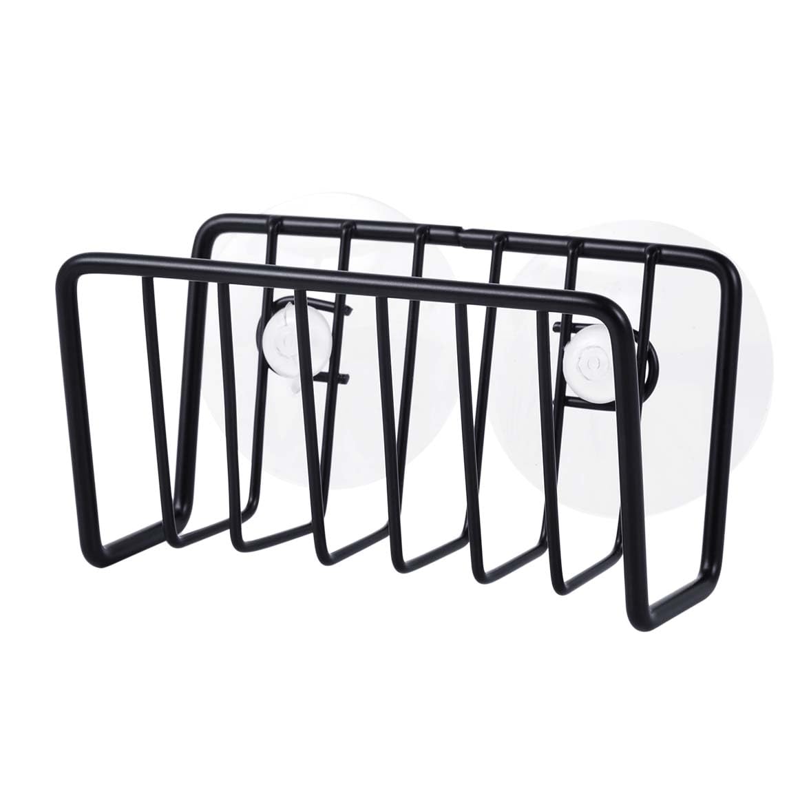 Photo 1 of YYPDC Sponge Holder for Kitchen Sink;Suction Cup Sponge Rack Kitchen Sink;Quick Drying Open Wire Basket Design with Strong Suction Cups;Soap Holder for Shower Wall No Drilling?Black?
