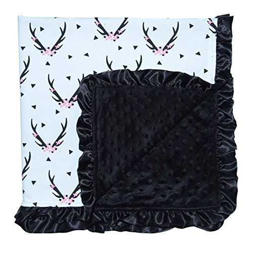JLIKA Baby Blanket for Girls Swaddle Newborn Receiving Blankets (Floral Deer)