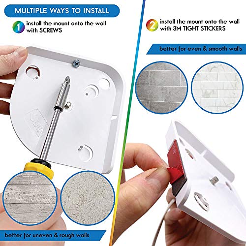 image for Baby Camera Shelf (White) - Baby Monitor Camera Wall Mount for Infant 