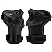 Sports Protective Gear Safety Pad Safeguard (Knee Elbow Wrist) Support Pad Set Equipment for Kids Roller Bicycle BMX Bike Skateboard Protector Guards Pads(Black)