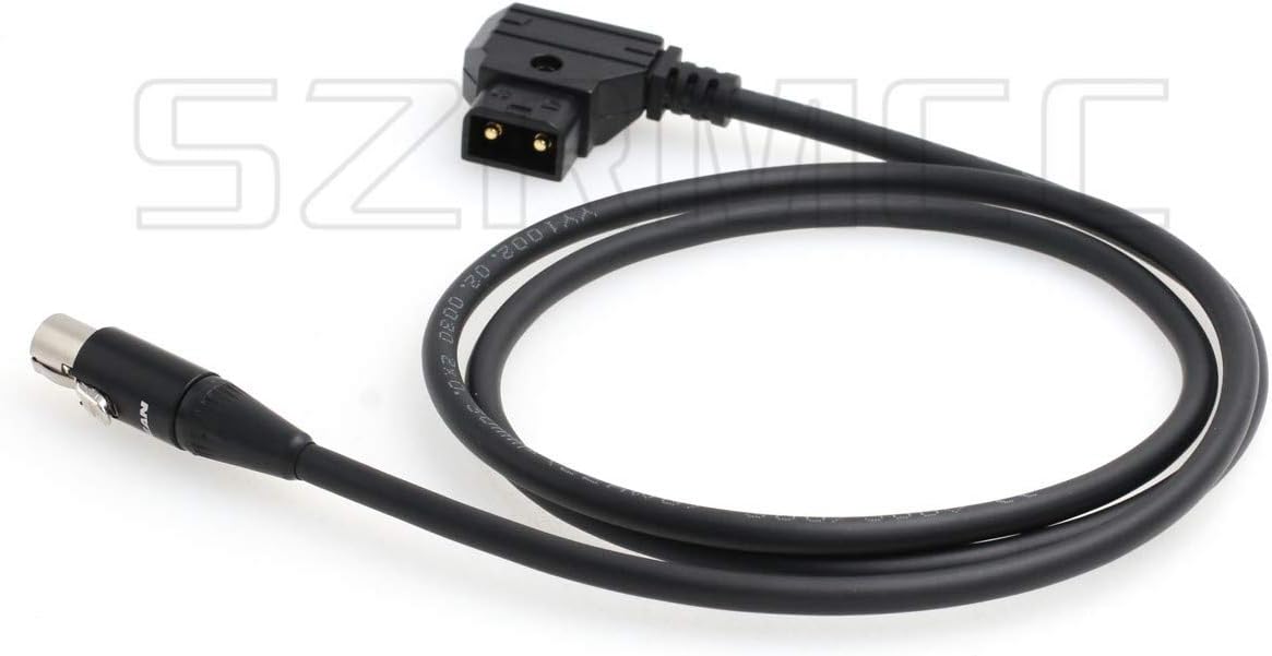 SZRMCC TVLogic VFM Monitor Alphatron EVF Power Cable D-tap 2 Pin Male to Mini XLR 4 Pin Female (Straight Cable) - Image 5