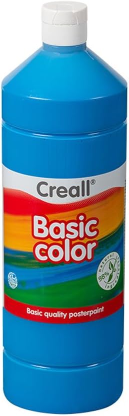 Creall Havo01810 1000 ml 10 Primary Blue Havo Basic Color Poster Paint Bottle