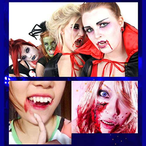 HighlifeS Ultra-Realistic Fake Blood Edible Fake Blood- 30ml, 50ML, 100ML - Halloween Costume and Dress up Makeup (Deep Red, 50ML) - Thumbnail 2