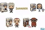 Pop! Movies: Labyrinth Jareth, Sarah with Worm, Hoggle, Ludo 6-Inch Vinyl Figures! Set of 4