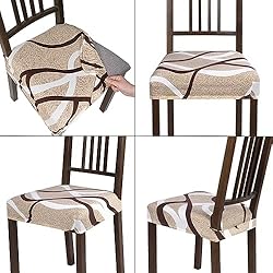 SearchI Stretch Dining Chair Seat Covers Set of