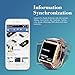 Luxsure Bluetooth 4.0 Smart Watch Waterproof Wrist Watch Phone with Camera Touch Screen and PU Leather Strap Band Smartwatch for IOS iPhone 6 6 plus Samsung Android Smartphones(Gold)