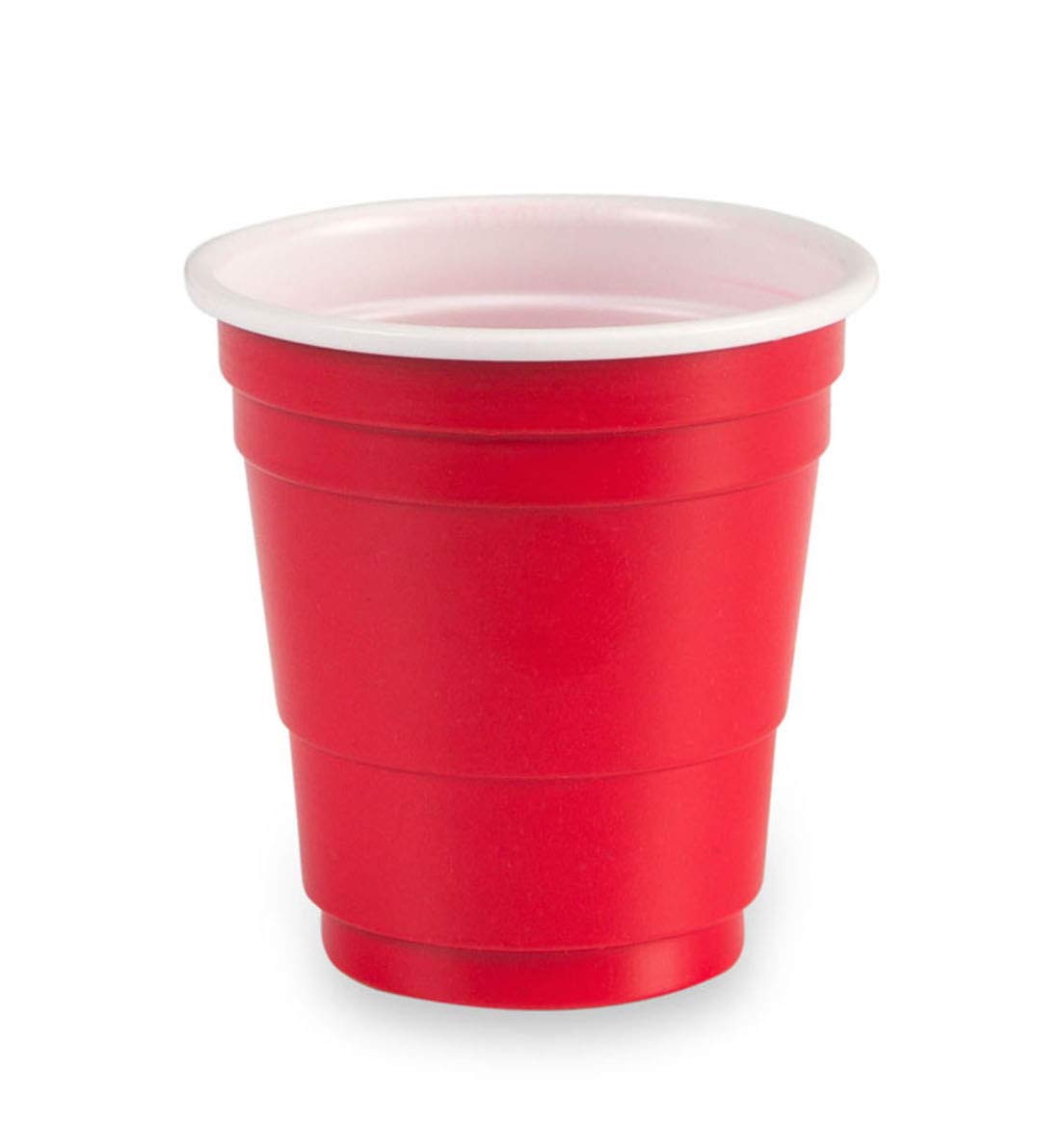 Disposable Red Shot Glass Cups Plastic Mini Cups 2 oz 32 Count Jello