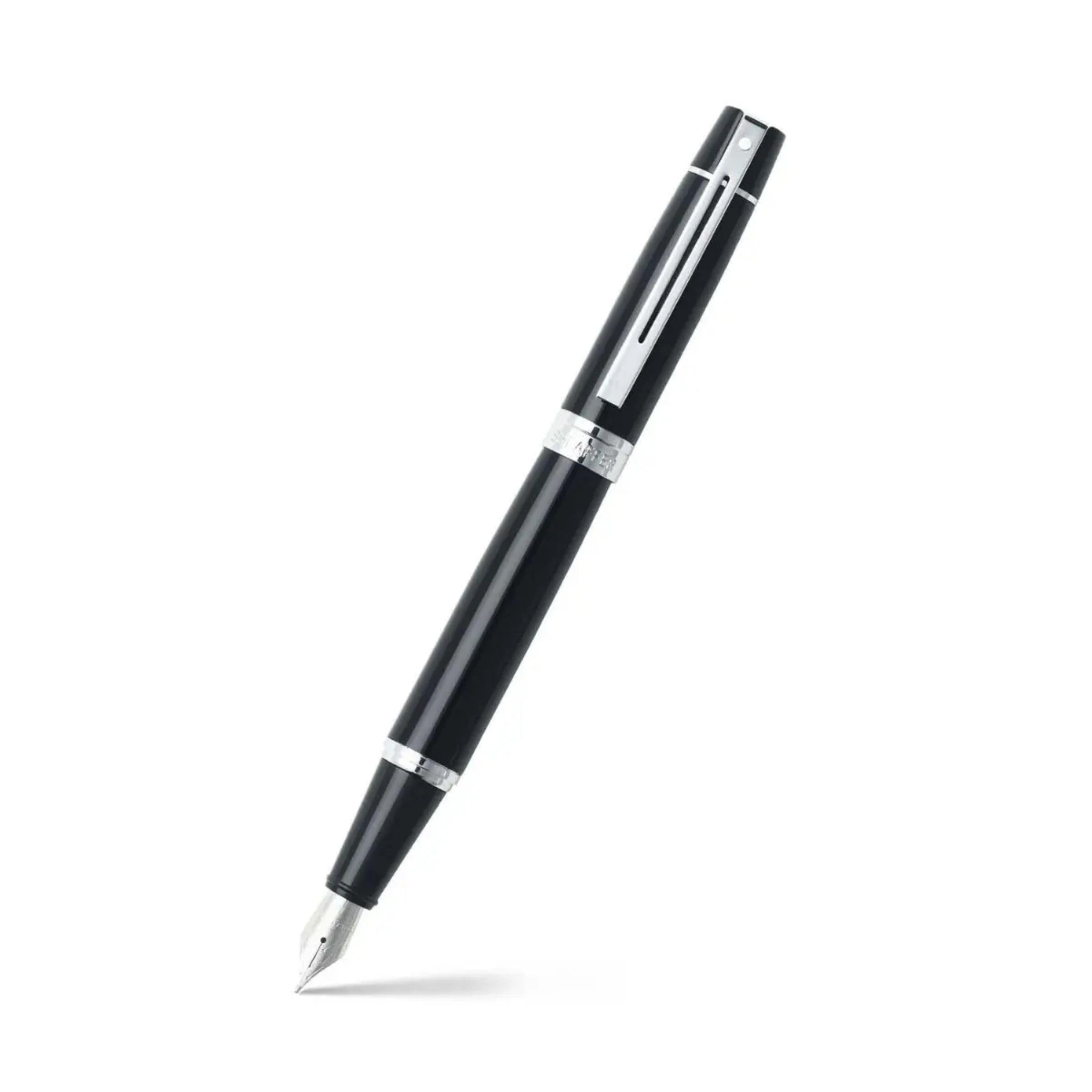 Sheaffer 300 Pen fountain pen, medium Laque Noire/Chrome