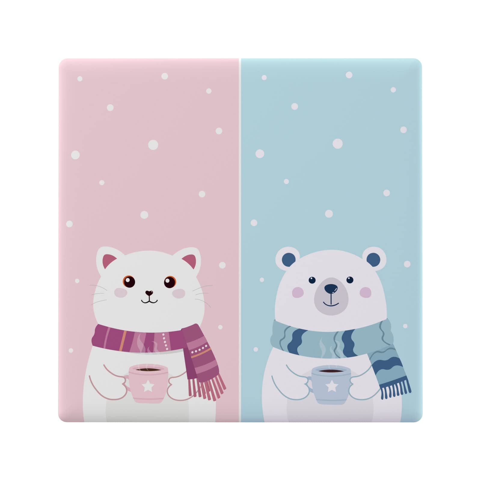 SONOFF Touch Light Switch Cover, T5 WiFi Light Switch Cover Replacement, Smart Switch Panel Cover 2 Gang (T5-2C-86-Cartoon) — image 1