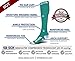 SB SOX Compression Socks for Men & Women (20-30 mmHg) - Best Support Stockings for Travel, Medical, and Sports - Perfect for Everyday Wear (Medium, Green/White)