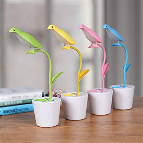LED Light Pen Holder Monkey Climbing Platform For Finger Monkey And pencil for Studying Reading and Working (Green)