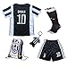 2017/2018 Juventus Home #10 DYBALA Football Futbol Soccer Kids Jersey Shorts Socks Set Youth Sizes (Home, 6-7 YEARS)