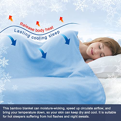 DANGTOP Cooling Blankets, Bamboo Blanket for AllSeason, Cooling