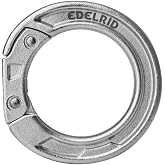 Edelrid Cupid Steel Openable Carabiner Ring, 44 mm Inner Diameter, 70 mm Width