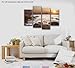 Wieco Art Giclee Canvas Prints Wall Art Landscape Sea Beach Pictures Paintings for Living Room Home Decorations Rocky Shoreline Large Modern 4 Panels Stretched and Framed Seascape Ocean Artwork L