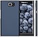 kwmobile Case for BlackBerry Priv - Hard Plastic Anti Slip Grip Shockproof Protective Phone Cover - Dark Blue Matte