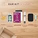 Care Touch Ketone Testing Kit - Ketone Meter w Strip Ejection, 10 Ketone Blood Test Strips, 10 Lancets, Lancing Device, Carrying Case