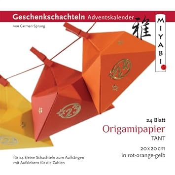 Origamipapier Mit Anleitung Adventskalender
