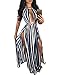 BIUBIU Women's Sexy Boho Floral Halter Summer Maxi Dress Beach Party Split Cover Up Swimsuit Outfit 2024 (Stripe,XL)