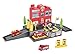 Liberty Imports Fire Station Parking Garage Toy Playset with 4 Rescue Vehicles, Car Wash, Lift, Gas Station and Accessories