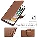 TUCCH iPhone 8 Plus Wallet Case, iPhone 7 Plus Case, Leather Wallet Phone Case [Card Slot] [Flip] [Wallet] [Stand] Carry-All Case Compatible iPhone 8 Plus/7 Plus 5.5 Inch, Brown