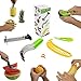 #1 Fruit Slicer Set of 5 by Coogue VALUE PACK: Pineapple Corer, Watermelon Slicer, Avocado Slicer, Banana Slicer, Orange Peeler. Enjoy your cutter knife tools a kitchen gadget to have fun with!