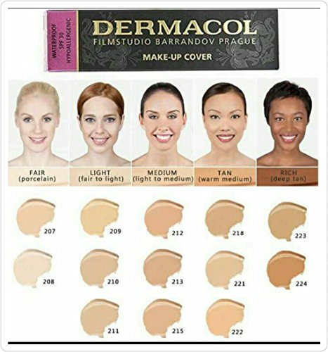 Dermacol Make-up cover #215 acne cover tattoo cover vertiligo cover scars cover