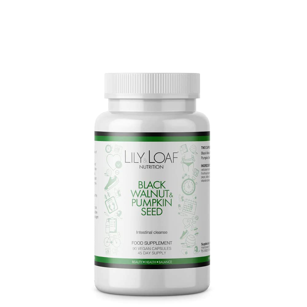 Black Walnut & Pumpkin Seed Intestinal Cleanse | for Intestinal Support | 90 Vegan Capsules | 45 Day Supply