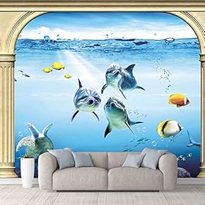 Wall Mural The Beautiful Undersea World Removable Self-Adhesive Large Wallpaper - 66x96 inches