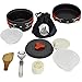 Extreme Nomad Camping Mess Kit Camping Cookware Pots and Pans Lightweight Backpacking & Hiking Equipment Outdoor Cooking Gear, 10 Piece Cook-Set, Durable and Compact, Pots, Bowls and Utensils
