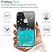 LeYi for iPhone 4S Case for Girls Women, Cute Shiny Glitter Moving Quicksand Clear TPU Protective Phone Case Cover for iPhone 4/ 4S/ 4G Turquoise