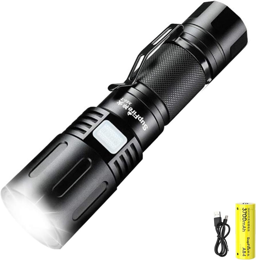 SuperFire Zoomable Powerful Torch X60T Super Bright 2100 Lumens P90