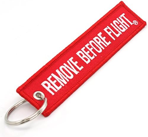 Amazon.com: Rotary13B1 Remove Before Flight DARK RED Key Chain