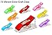 Ultima Craft Clips – 100 Multicolor Plastic Sewing Clips for Crafting, Quilting, Crocheting & Knitting – 25 Jumbo-Size & 75 Standard-Size Clips in 7 Vibrant Colors