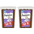 Temptations Classic Crunchy and Soft Cat Treats Creamy Dairy Flavor, 16 oz. Tub (Pack of 2)
