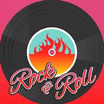 Classic 50s Rock Roll Party Beverage Napkins 48 Party Supplies