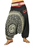 virblatt harem pants unisex Aladdin pants alternative clothing S-L–Nirvana black