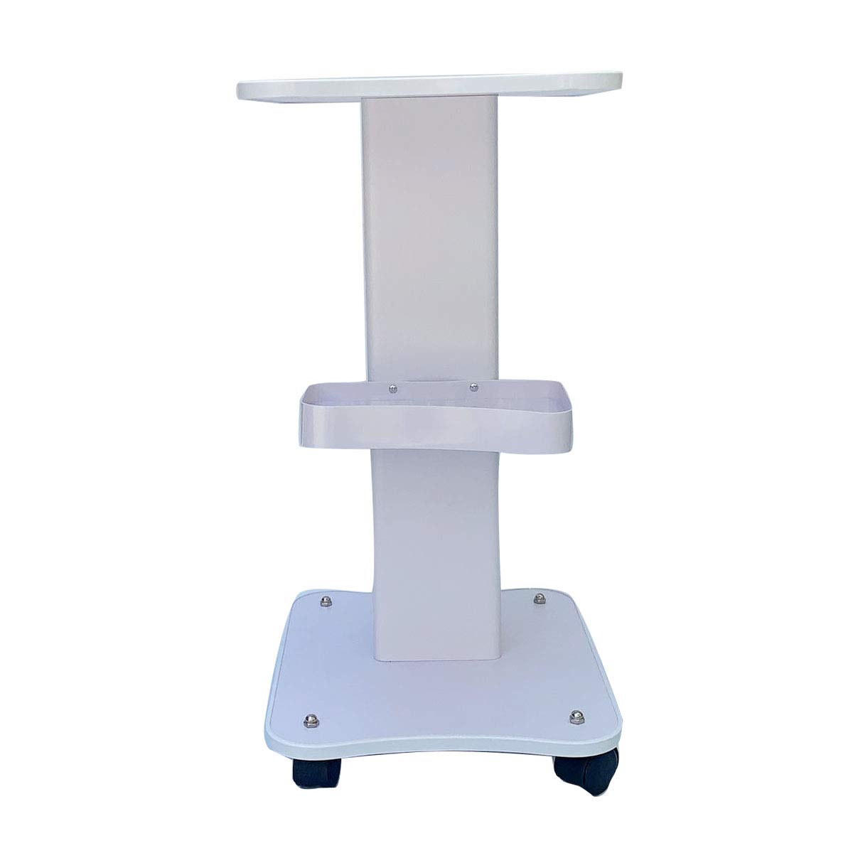 Cozyel Beauty Rolling Trolley Cart Equipment Mobile Salon Spa Service Instrument Hairdressing Storage Tray Iron Frame White: Beauty