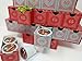 Simply Baked Treasure Box Advent Calendar, Large, Red and Silver Pattern, Heirloom Quality, 2
